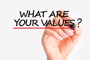 set goals that align with your values