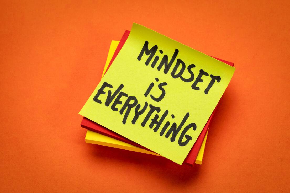 mindset is everything sign