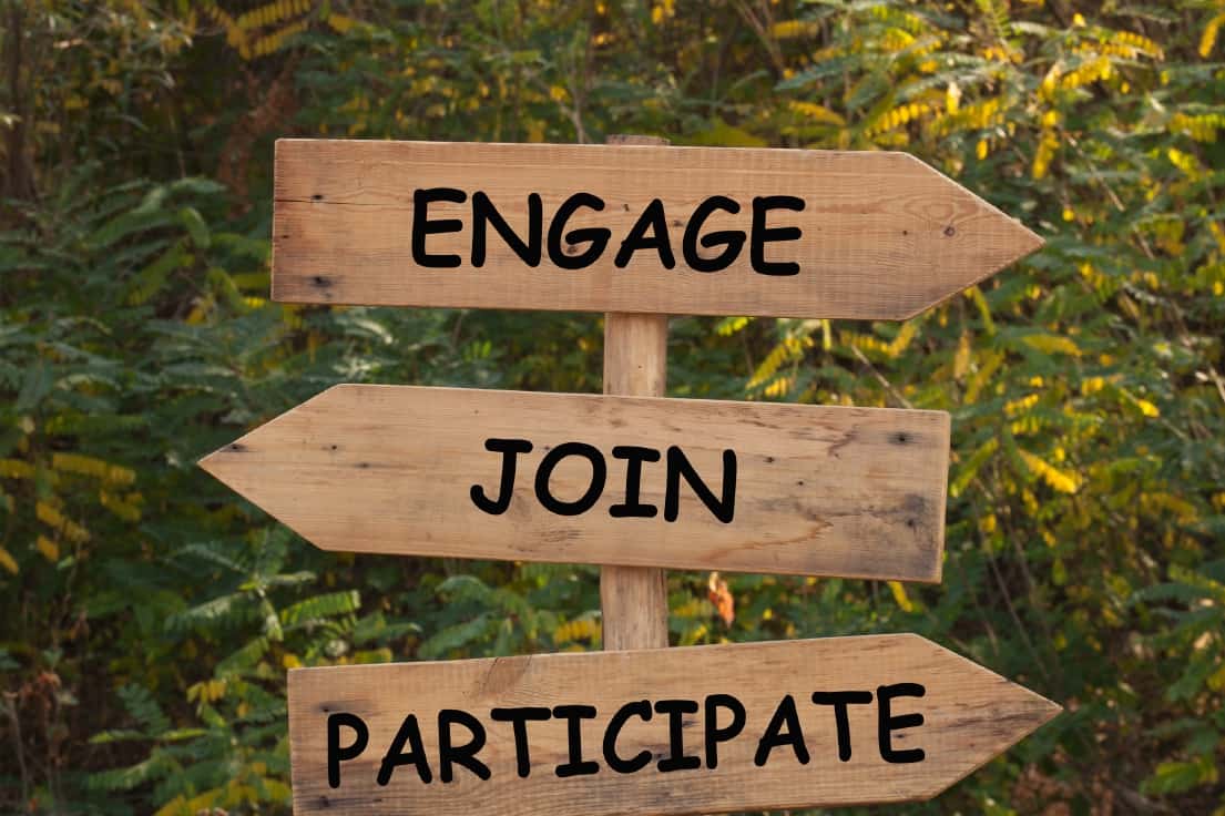 engage join participate