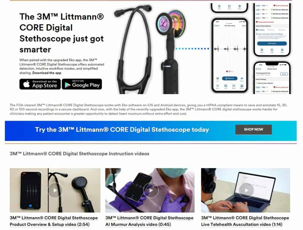Littmann digital stethoscope