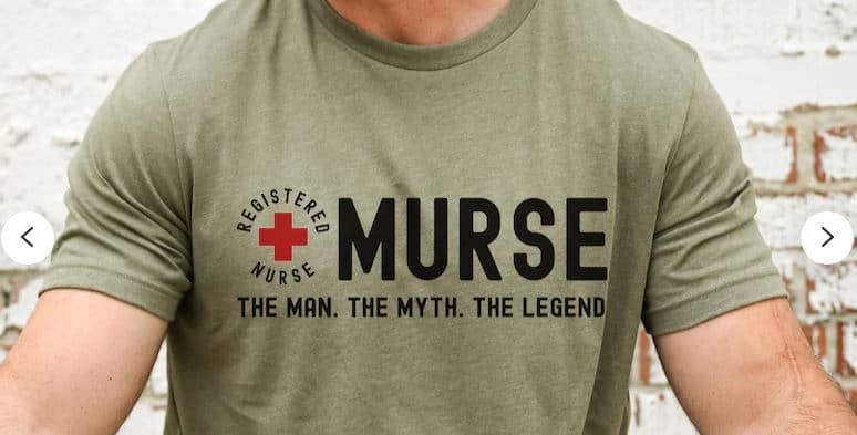 male nurse t shirt
